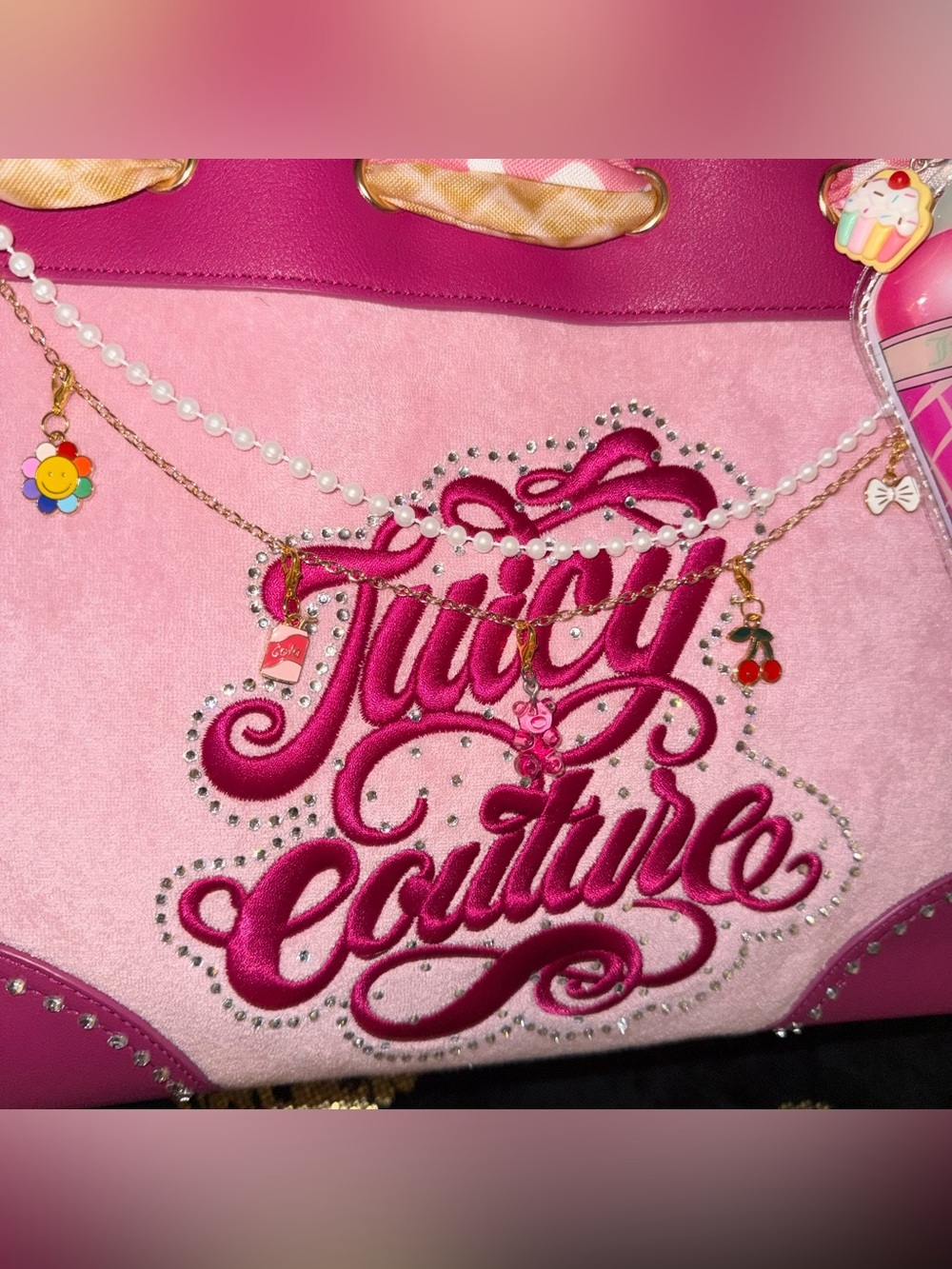 NWT Custom Juicy Couture Sugar Rush Ice Cream Cherry Drip Daydreamer Tote 1 Of 1 - Picture 3 of 10